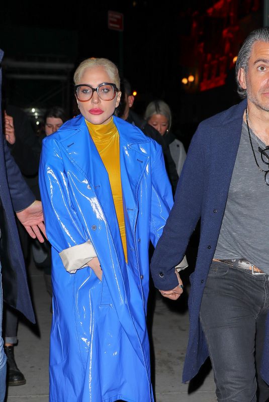 LADY GAGA Leaves Marta Italian Restaurant in New York 01/27/2018