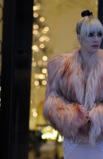 LADY GAGA Leaves Palazzo Parigi Hotel in Milan 01/18/2018