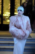LADY GAGA Leaves Palazzo Parigi Hotel in Milan 01/18/2018
