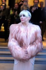 LADY GAGA Leaves Palazzo Parigi Hotel in Milan 01/18/2018