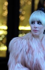 LADY GAGA Leaves Palazzo Parigi Hotel in Milan 01/18/2018