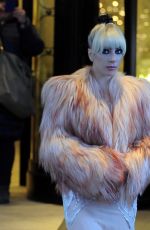 LADY GAGA Leaves Palazzo Parigi Hotel in Milan 01/18/2018