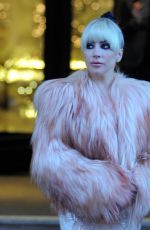 LADY GAGA Leaves Palazzo Parigi Hotel in Milan 01/18/2018