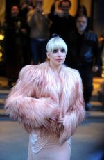 LADY GAGA Leaves Palazzo Parigi Hotel in Milan 01/18/2018