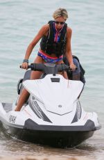 LADY VICTORIA HERVEY Jet Skiing in Barbados 12/31/2017
