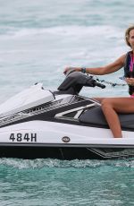 LADY VICTORIA HERVEY Jet Skiing in Barbados 12/31/2017