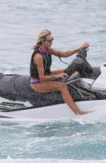 LADY VICTORIA HERVEY Jet Skiing in Barbados 12/31/2017