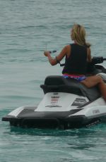 LADY VICTORIA HERVEY Jet Skiing in Barbados 12/31/2017