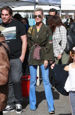 LAETICIA HALLYDAY at Farmers Market in Los Angeles 01/21/2018
