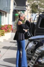 LAETICIA HALLYDAY Out and About in Hollywood 01/24/2018