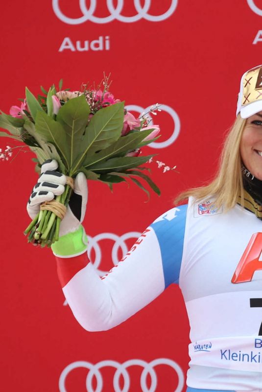 LARA GUT at Alpine Skiing FIS World Cup, Super G in Bad Kleinkirchheim 01/13/2018