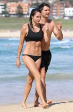 LAURA BYRNE in Bikini on the Bondi Beach in Sydney 12/12/2017