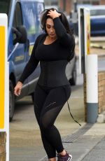 LAUREN GOODGER in Tights Out and About in Essex 01/17/2018