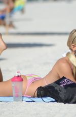 LAUREN HUBBARD in Bikini at a Beach in Miami 01/15/2018