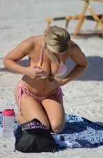 LAUREN HUBBARD in Bikini at a Beach in Miami 01/15/2018