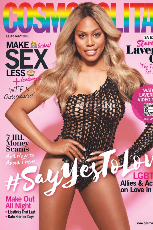 LAVERNE COX in Cosmopolitan Magazine, South Africa February 2018 Issue