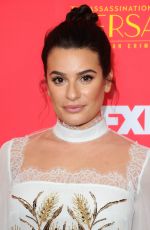 LEA MICHELE at The Assassination of Gianni Versace: American Crime Story Premiere in Hollywood 01/08/2018