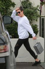 LEA MICHELE Leaves a Spa in Santa Monica 01/03/2018
