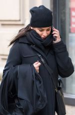 LEA MICHELE Taking Her Coat to Dry Cleaners in New York 01/27/2018