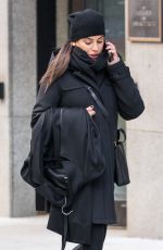 LEA MICHELE Taking Her Coat to Dry Cleaners in New York 01/27/2018