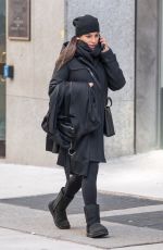 LEA MICHELE Taking Her Coat to Dry Cleaners in New York 01/27/2018