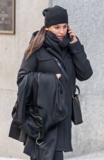 LEA MICHELE Taking Her Coat to Dry Cleaners in New York 01/27/2018
