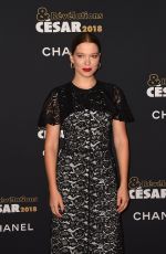 LEA SEYDOUX at Cesar Revelations 2018 at Le Petit Palais in Paris 01/15/2018
