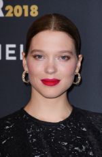 LEA SEYDOUX at Cesar Revelations 2018 at Le Petit Palais in Paris 01/15/2018
