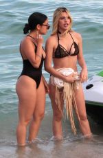 LELE PONS and INANNA in Bikini on the Beach in Miami 01/01/2018