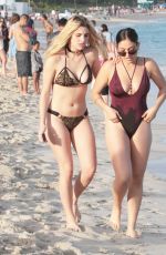 LELE PONS and INANNA in Bikini on the Beach in Miami 01/01/2018