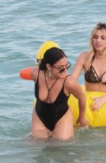 LELE PONS and INANNA in Bikini on the Beach in Miami 01/01/2018