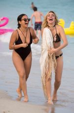 LELE PONS and INANNA in Bikini on the Beach in Miami 01/01/2018