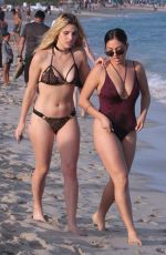 LELE PONS and INANNA in Bikini on the Beach in Miami 01/01/2018