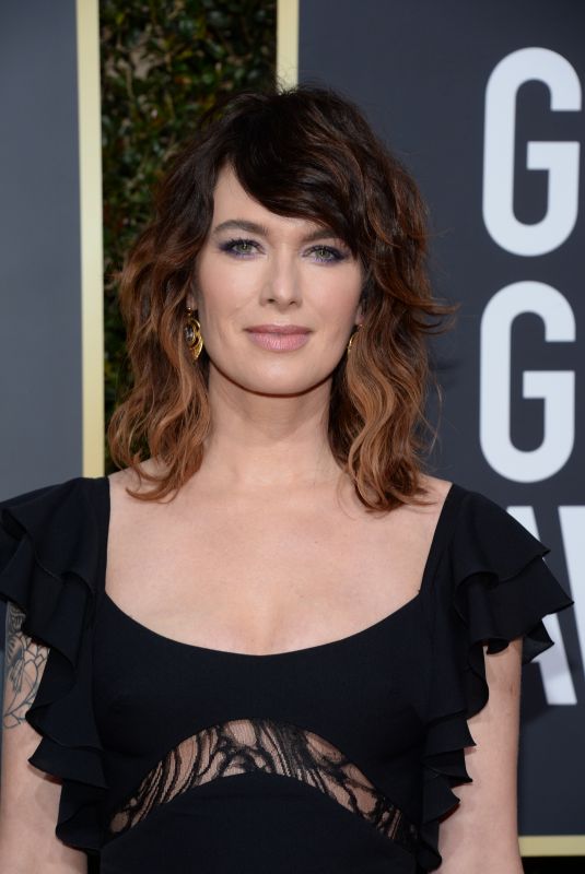 LENA HEADEY at 75th Annual Golden Globe Awards in Beverly Hills 01/07/2018