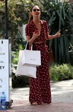 LILY ALDRIDGE Out Shopping on Melrose Place in Beverly Hills 01/24/2018