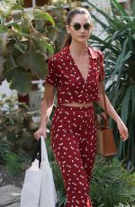 LILY ALDRIDGE Out Sshopping in West Hollywood 01/24/2018