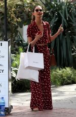 LILY ALDRIDGE Out Sshopping in West Hollywood 01/24/2018