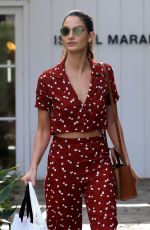LILY ALDRIDGE Out Sshopping in West Hollywood 01/24/2018