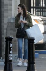 LILY COLLINS Out and About in Cincinnati 01/29/2018