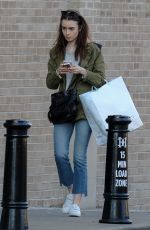 LILY COLLINS Out and About in Cincinnati 01/29/2018