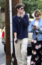 LILY JAMES and Matt Smith Out in Los Angeles 01/10/2018