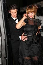 LILY JAMES Arrives at Golden Globes After-party at Poppy in West Hollywood 01/07/2018