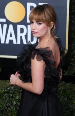 LILY JAMES at 75th Annual Golden Globe Awards in Beverly Hills 01/07/2018