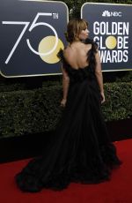 LILY JAMES at 75th Annual Golden Globe Awards in Beverly Hills 01/07/2018