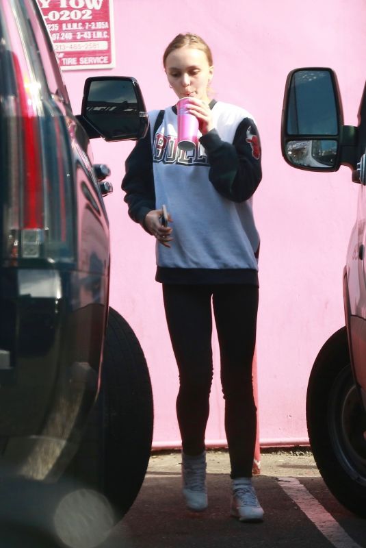 LILY-ROSE DEPP at Pinches Tacos in West Hollywood 01/24/2018