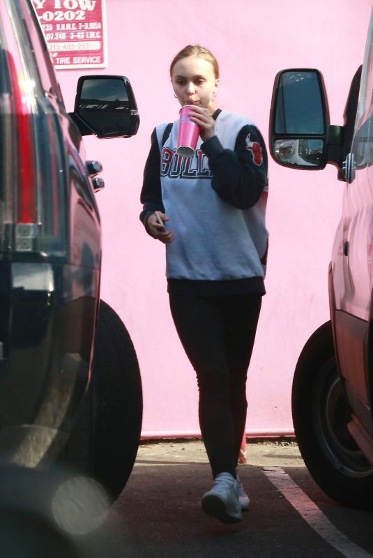 LILY-ROSE DEPP Out for Lunch at Pinches Tacos in West Hollywood 01/24/2018