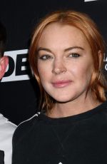 LINDSAY LOHAN at LGBTQ Party at Super Trade Nightclub in New York 01/14/2018