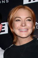 LINDSAY LOHAN at LGBTQ Party at Super Trade Nightclub in New York 01/14/2018