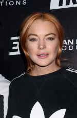 LINDSAY LOHAN at LGBTQ Party at Super Trade Nightclub in New York 01/14/2018