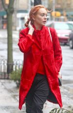 LINDSAY LOHAN Out and About in New York 01/12/2018